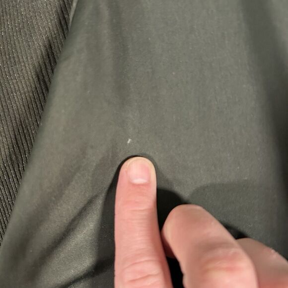 Soft Surroundings Blouse Women's 1X Green V-neck Long Sleeve Ribbed Back - Picture 4 of 9